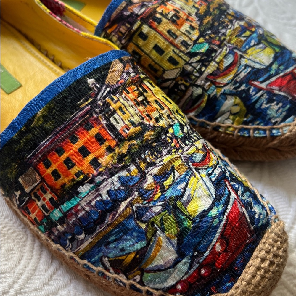Dolce & Gabbana Portofino Italia Espadrille Loafer Size 9 - Picture 2 of 9